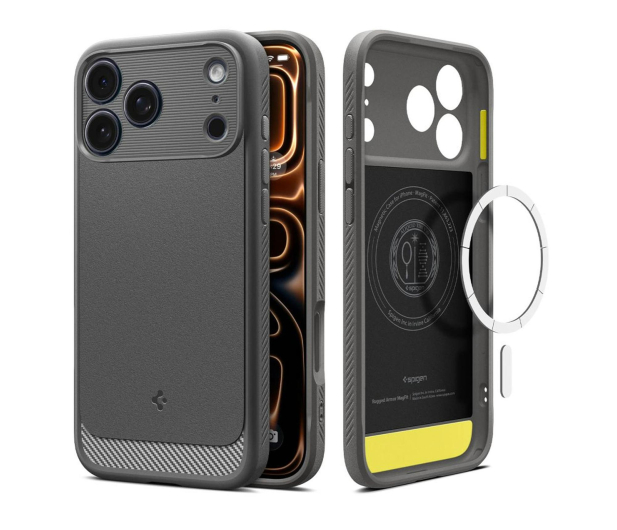 Spigen Rugged Armor Mag Magsafe do Iphone 17 Pro Max Grey - 1359861 - zdjęcie